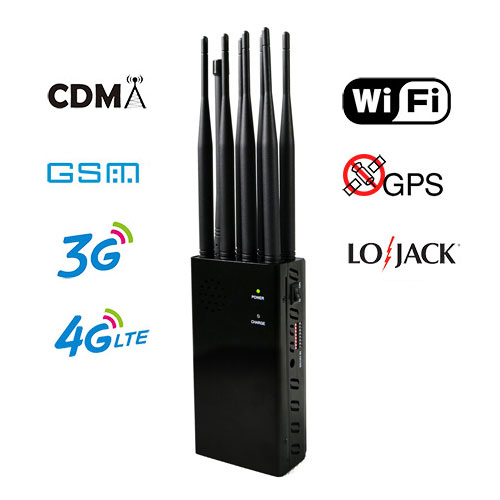 8 antennes plus portable LoJack GPS brouilleur WiFi bloqueur de signal 3G  4G grande batterie